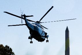 President Biden Departs White House for New Hampshire