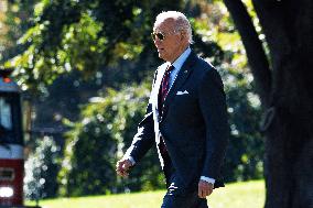 President Biden Departs White House for New Hampshire