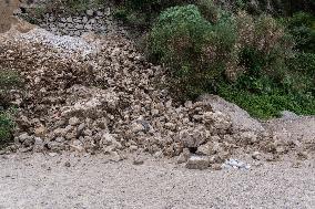 Landslide In Capri.