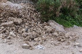 Landslide In Capri.