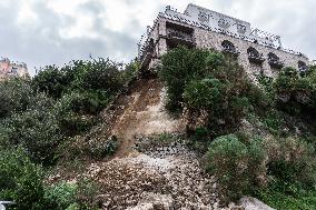 Landslide In Capri.