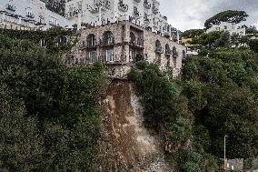 Landslide In Capri.