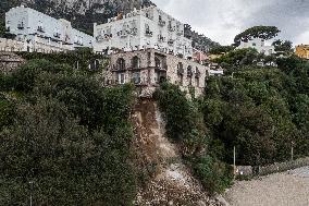 Landslide In Capri.