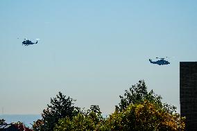 Department Of Energy Nuclear Search Helicopters Flying Low Over Washington D.C. On October 22, 2024