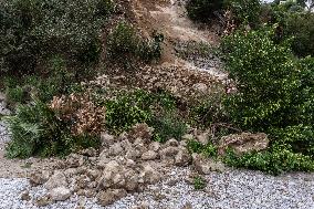 Landslide In Capri.