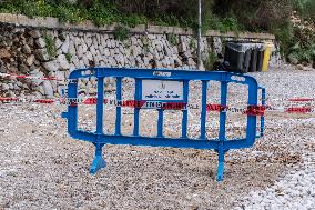 Landslide In Capri.