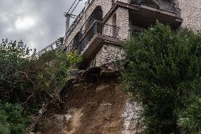 Landslide In Capri.