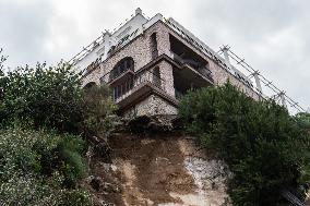 Landslide In Capri.