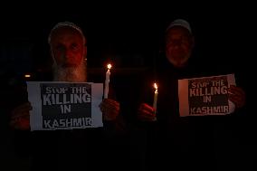 Protest Against Target Killings In Kashmir