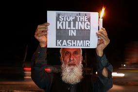 Protest Against Target Killings In Kashmir