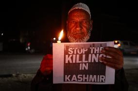 Protest Against Target Killings In Kashmir