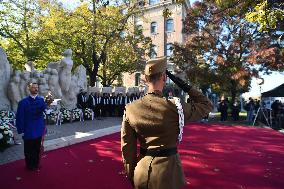 Memorial On The Anniversary Of The The 1956 Hungarian Revolution Amid Attack Concerns