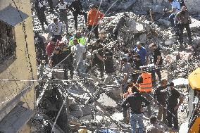 30 Killed In Israeli Airstrike Near Hospital In Southern Beirut