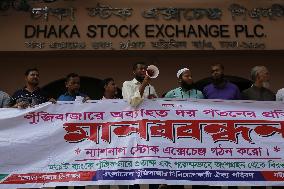 Capital Market Investors Protest In Bangladesh