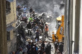 30 Killed In Israeli Airstrike Near Hospital In Southern Beirut