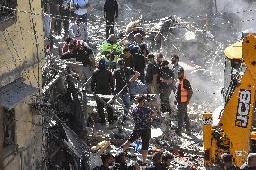 30 Killed In Israeli Airstrike Near Hospital In Southern Beirut