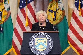 DC: Sec Yellen hold an Annual Meeting WB/IMF Priorities press conference