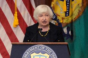 DC: Sec Yellen hold an Annual Meeting WB/IMF Priorities press conference