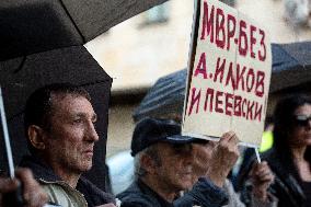 Protest In Sofia, Bulgaria.