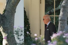 President Biden Departs The White House To Head To New Hampshire For A Speech On Prescription Drug Prices.