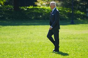 President Biden Departs The White House To Head To New Hampshire For A Speech On Prescription Drug Prices.