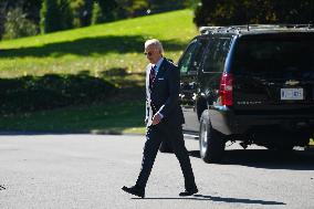 President Biden Departs The White House To Head To New Hampshire For A Speech On Prescription Drug Prices.