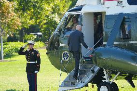 President Biden Departs The White House To Head To New Hampshire For A Speech On Prescription Drug Prices.