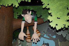 Asterix and Obelix's Wax Figure At Grevin Museum