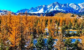 Qilian Mountains After Snow in Zhangye