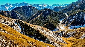 Qilian Mountains After Snow in Zhangye