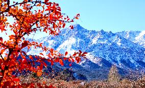 Qilian Mountains After Snow in Zhangye