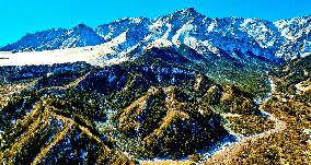 Qilian Mountains After Snow in Zhangye