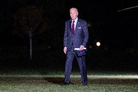 US President Joe Biden returns to White House from New Hampshire