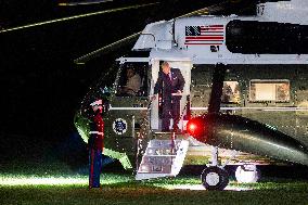 US President Joe Biden returns to White House from New Hampshire