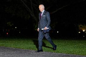 US President Joe Biden returns to White House from New Hampshire