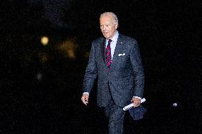 US President Joe Biden returns to White House from New Hampshire