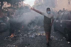 Displaced People Protest Eviction - Beirut