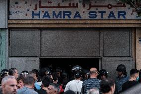 Displaced People Protest Eviction - Beirut