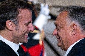 Hungarian PM Orban At The Elysee - Paris