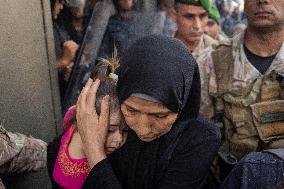 Displaced People Protest Eviction - Beirut