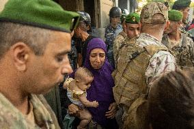 Displaced People Protest Eviction - Beirut