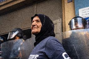 Displaced People Protest Eviction - Beirut