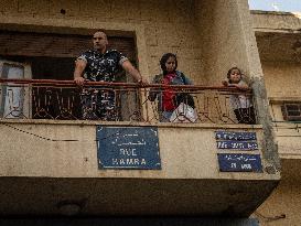 Displaced People Protest Eviction - Beirut