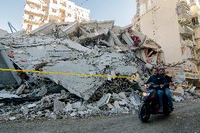 Israel Pounds Southern Suburb - Beirut