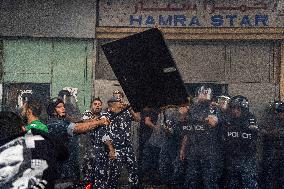 Displaced People Protest Eviction - Beirut