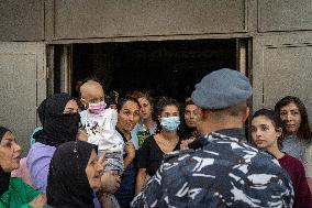 Displaced People Protest Eviction - Beirut