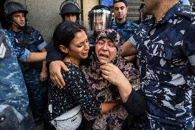 Displaced People Protest Eviction - Beirut