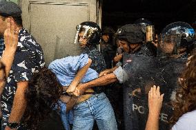 Displaced People Protest Eviction - Beirut