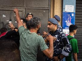 Displaced People Protest Eviction - Beirut