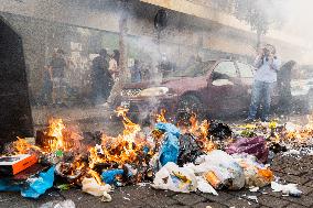 Displaced People Protest Eviction - Beirut